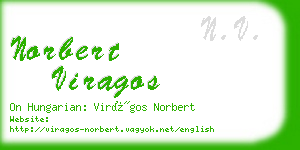 norbert viragos business card